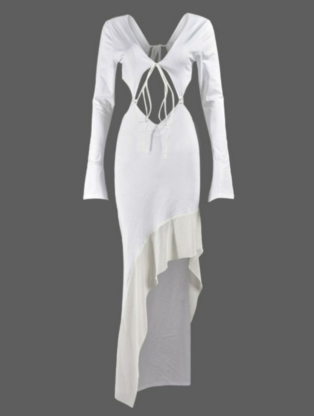 Flounce Bandage Cut Out Bodycon Dress