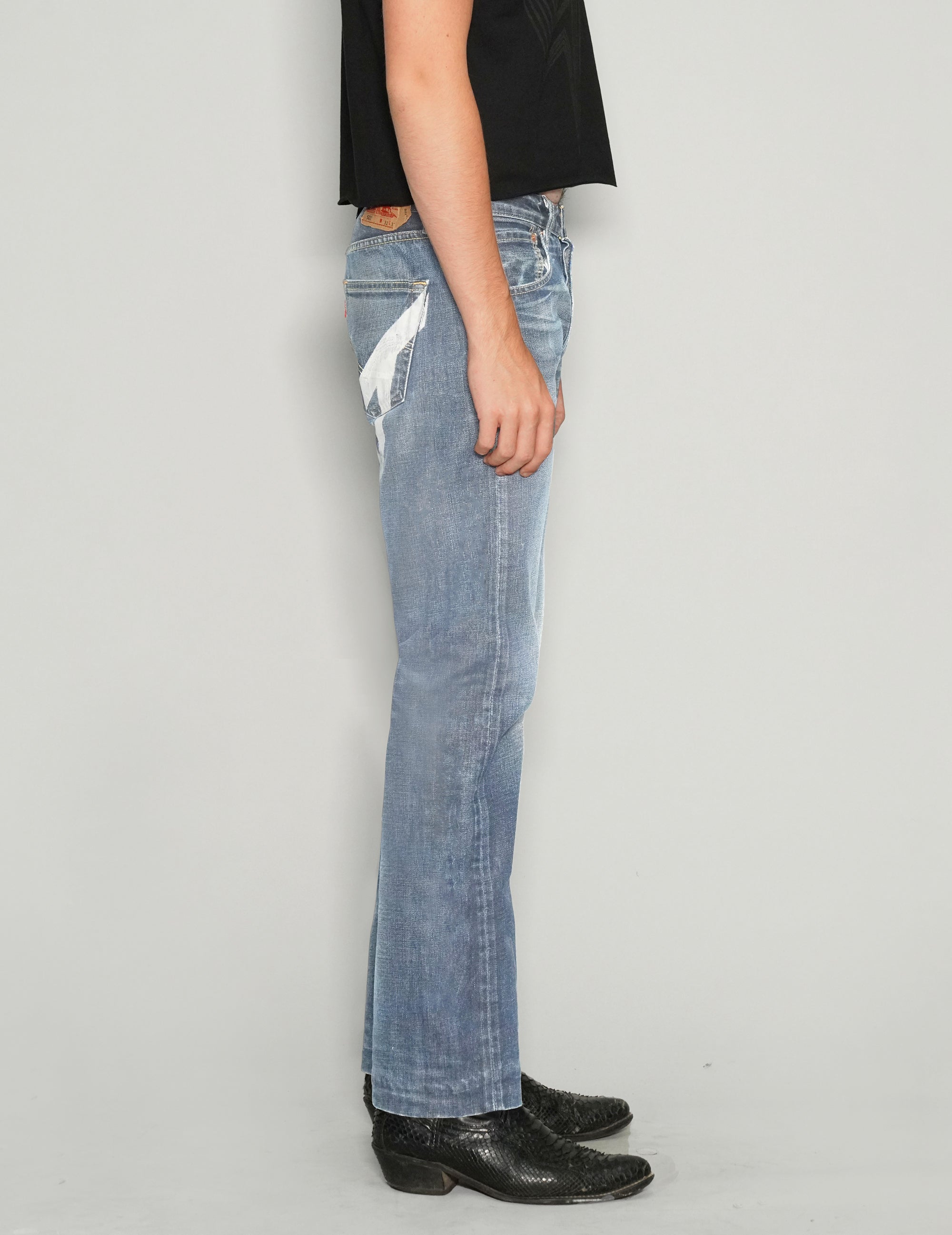 'Saint' Jeans in Light Blue.