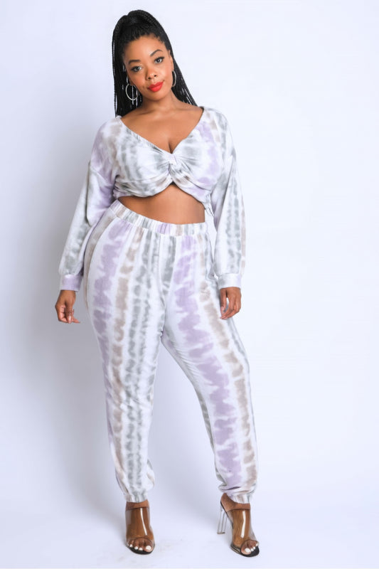 Tie Die Off Shoulder Set.