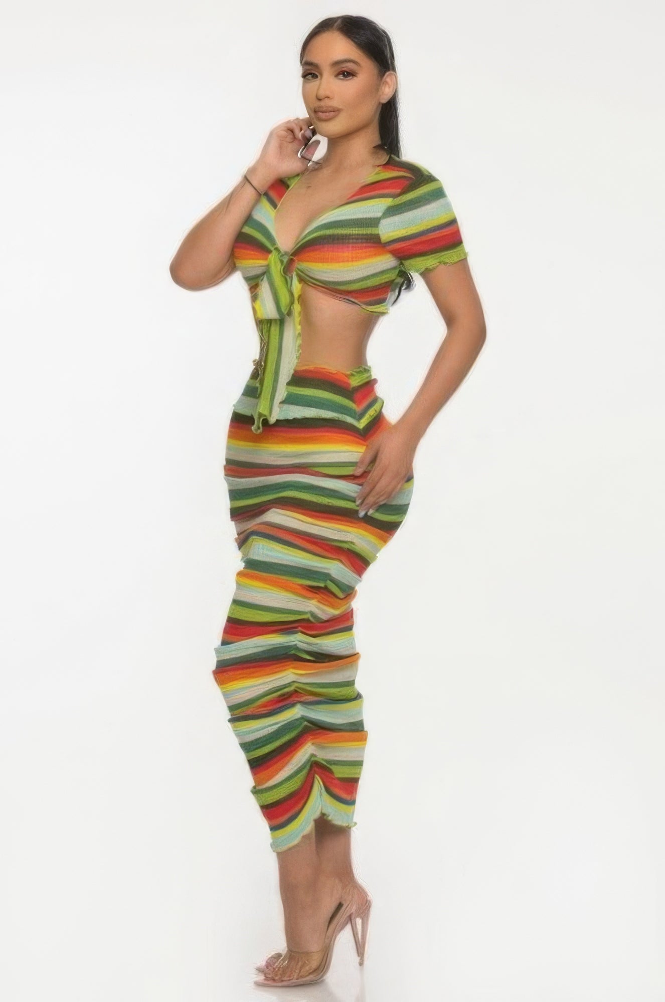 Color Me Mine Beach Sarong Skirt Set.