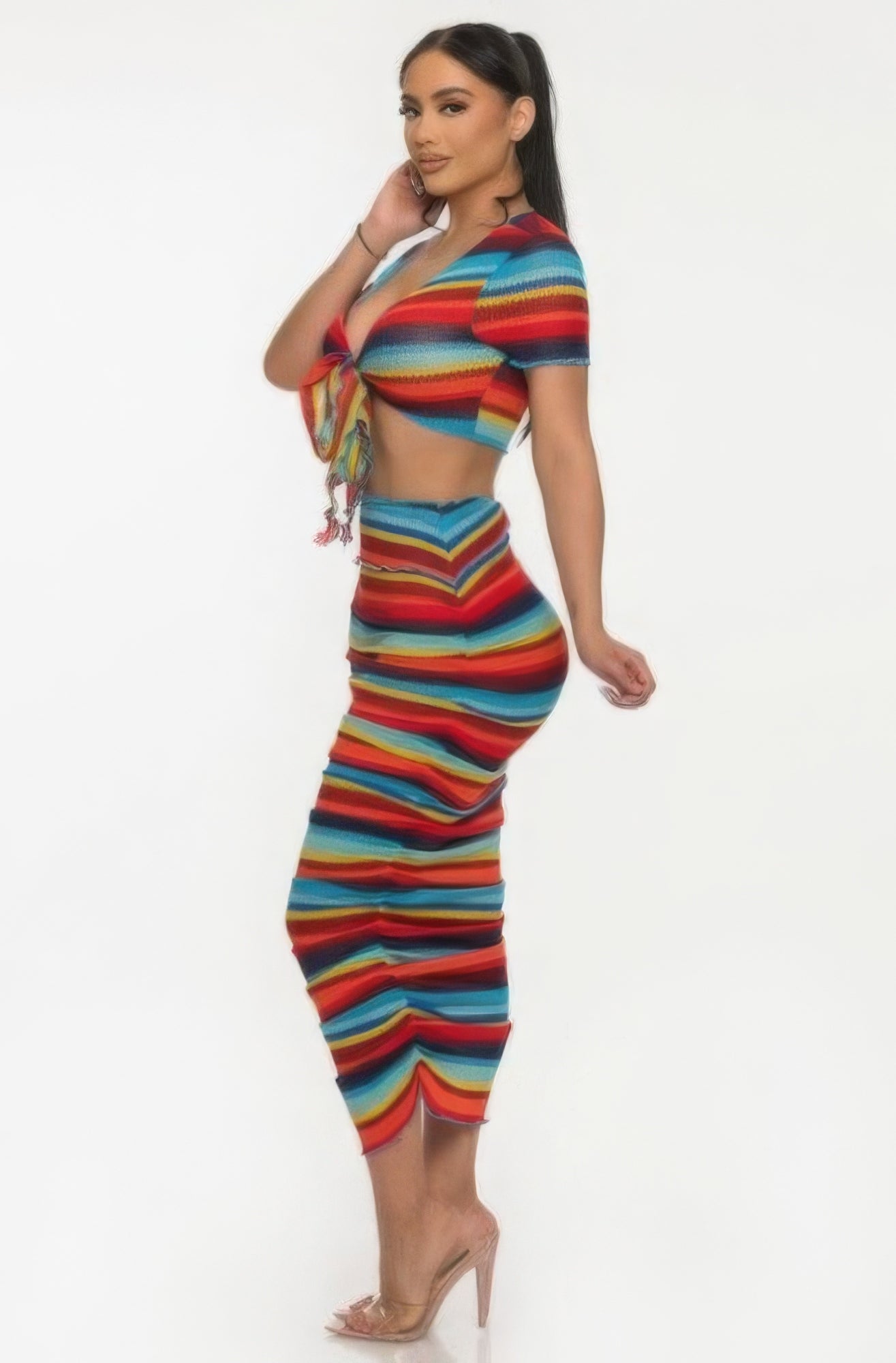 Color Me Mine Beach Sarong Skirt Set.