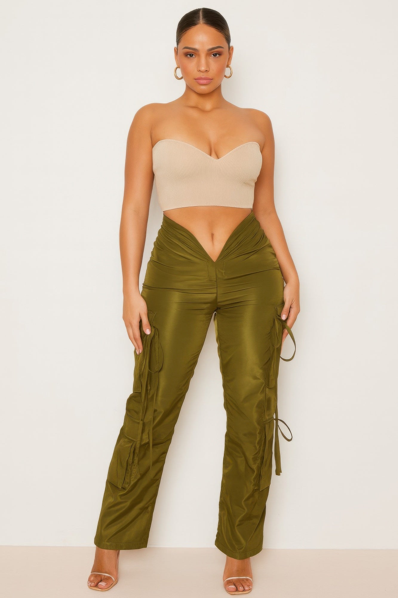 V Cut Cargo Pants.