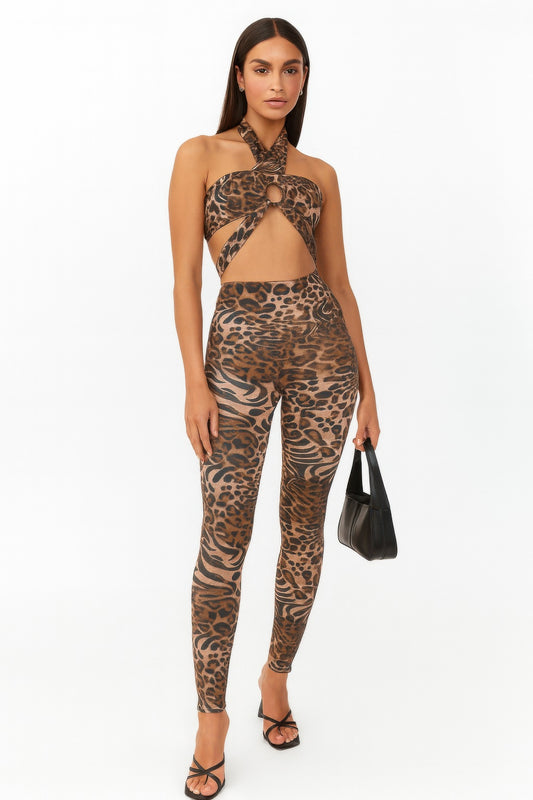 Leopard Cheetah Intertwined Set.