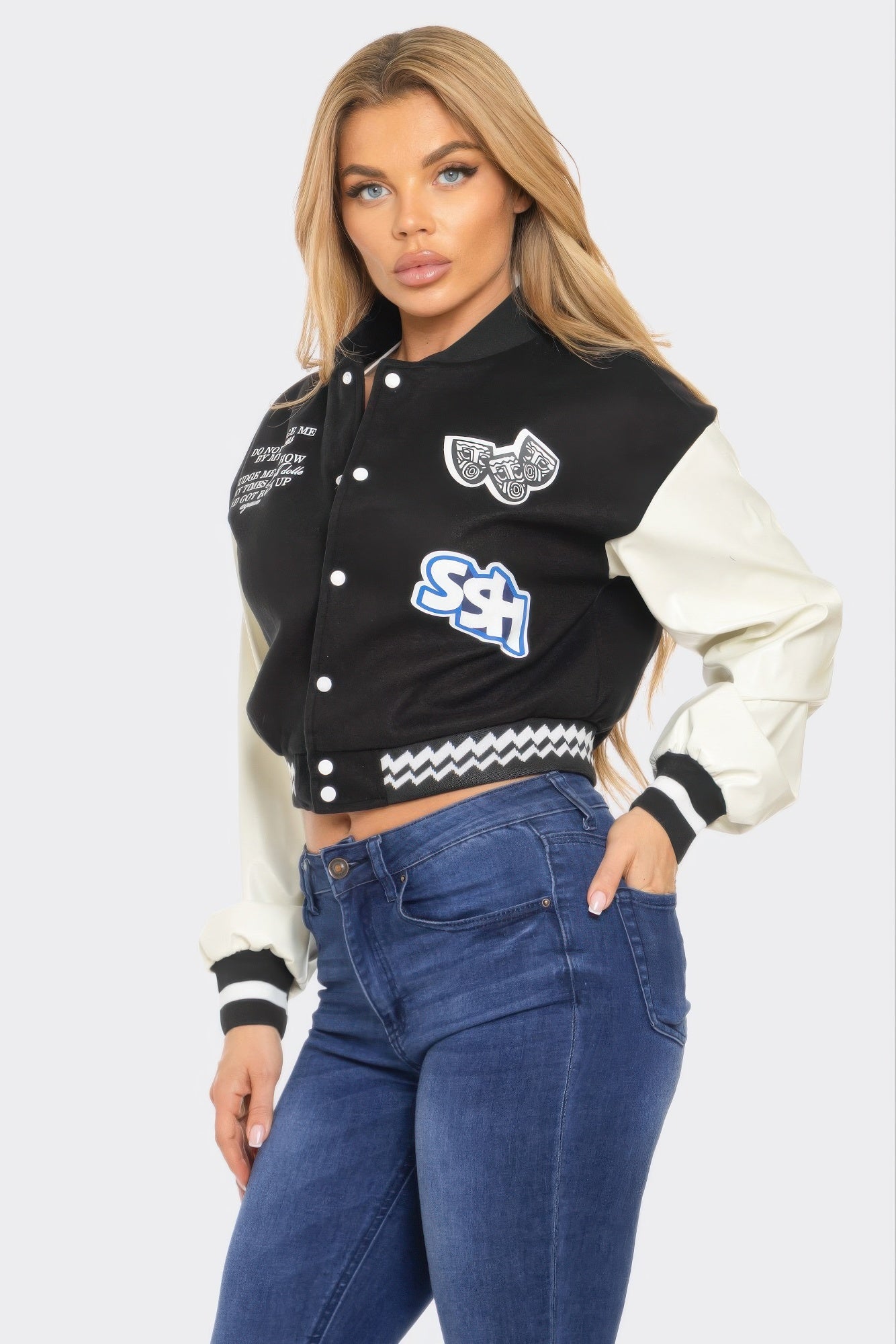 Varsity Patchwork Y2k Jacket.