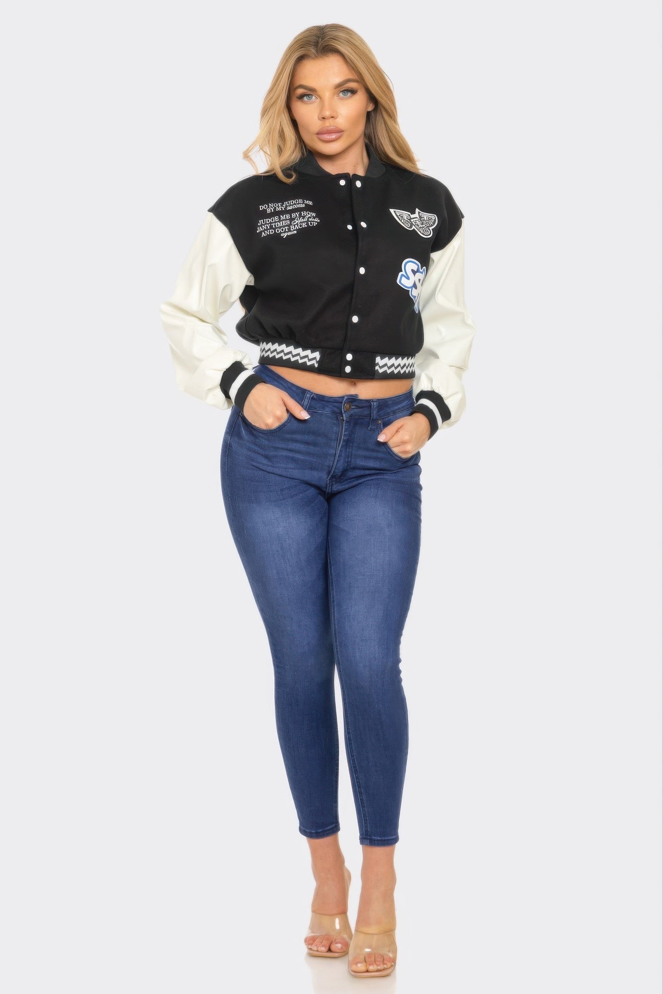 Varsity Patchwork Y2k Jacket.