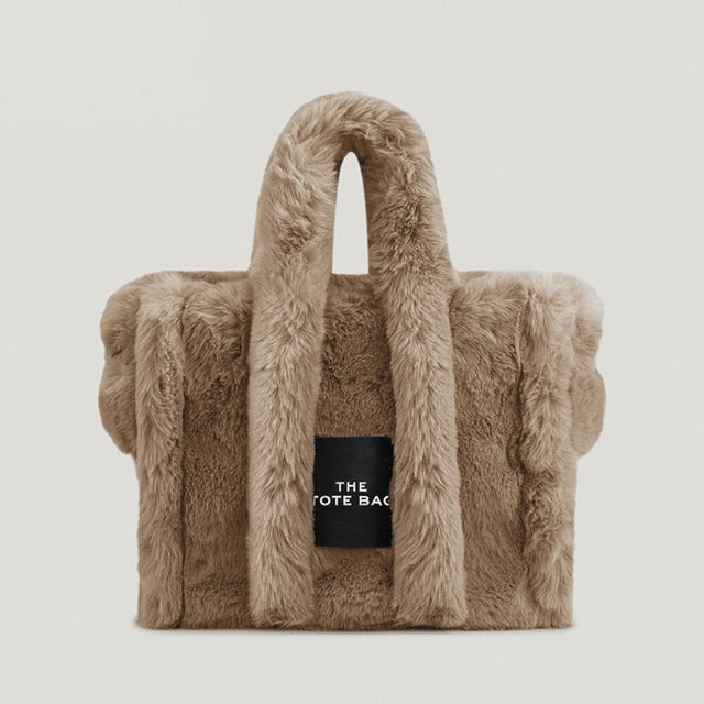 Faux Fur Large Tote Bag.