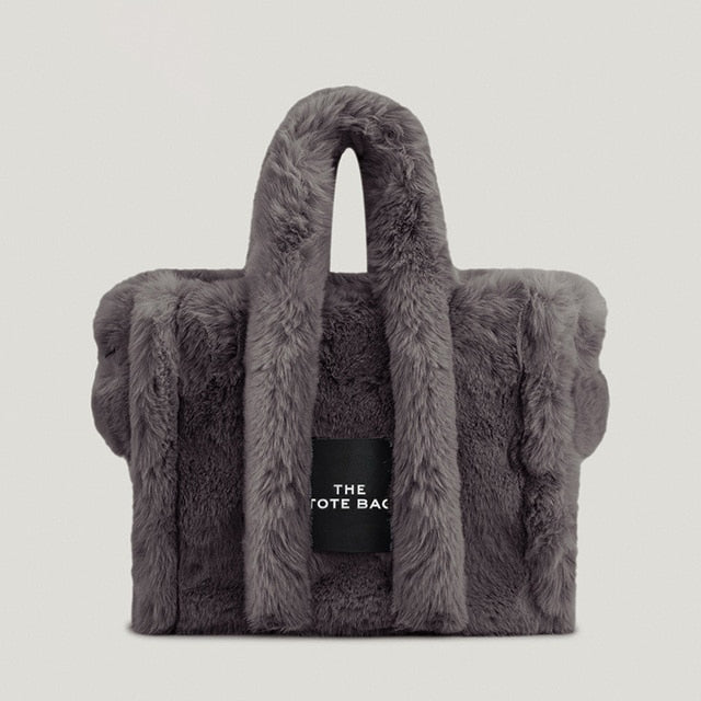 Faux Fur Large Tote Bag.