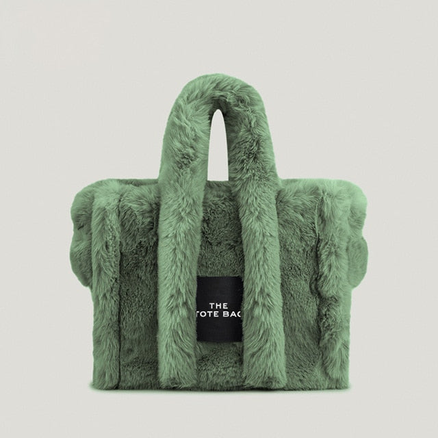 Faux Fur Large Tote Bag.