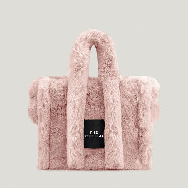 Faux Fur Large Tote Bag.