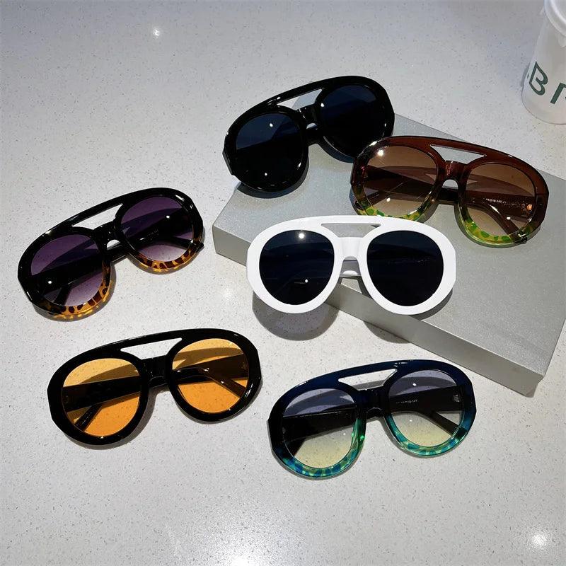 Oversized Gradient Sunnies - ANNAJEVOLI