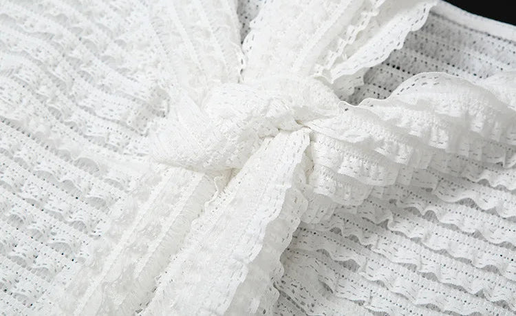 Knotted Strapless Top + Bandage Skirt Set