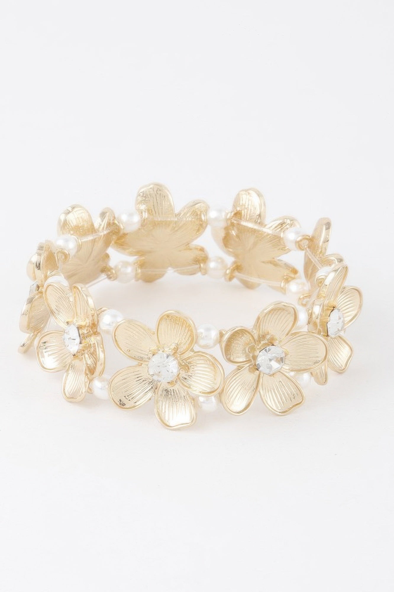 Jeweled Flower Bracelet.