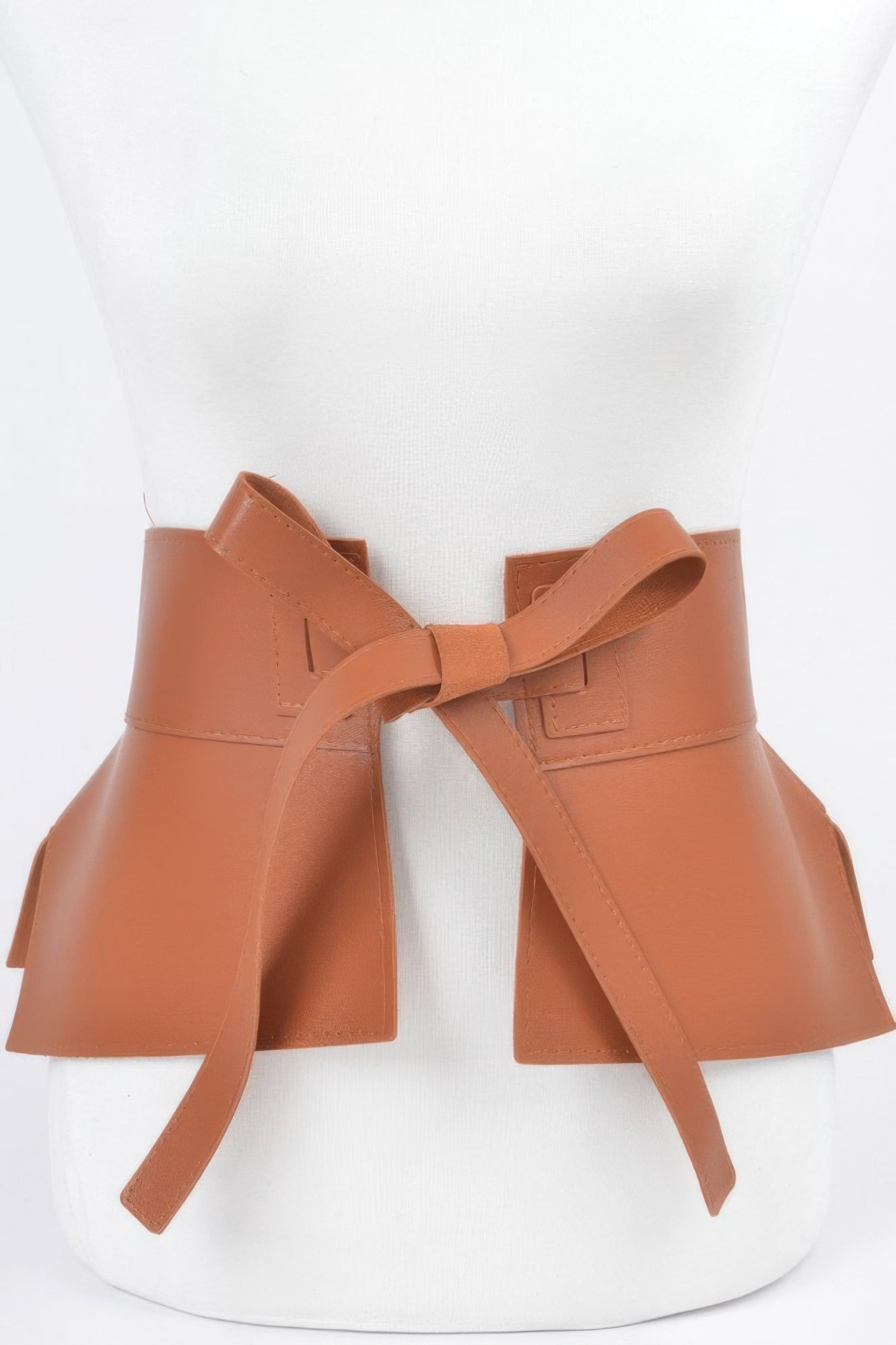 Faux Leather Skirt Belt.