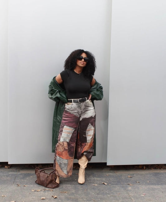 Fabric Printed Pants.