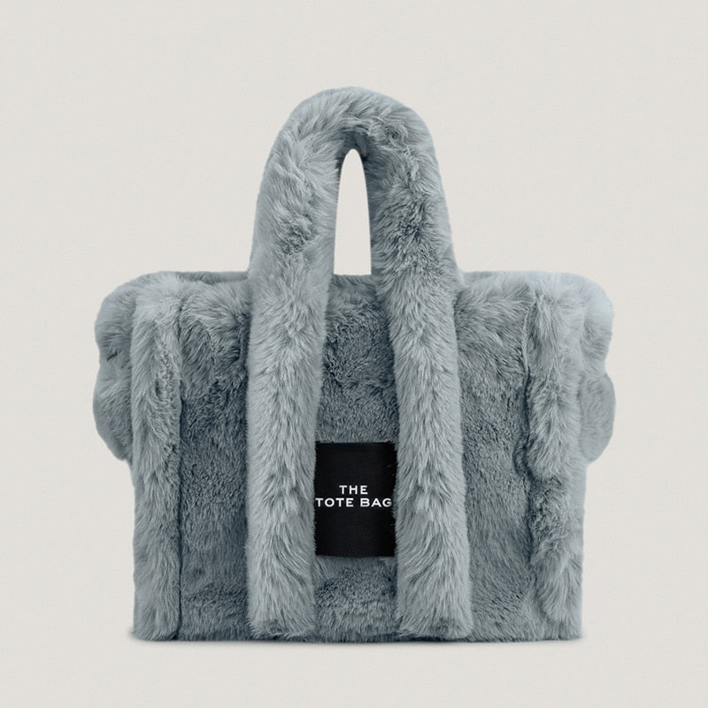 Faux Fur Large Tote Bag.